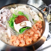 海鮮×ホルモンの旨辛鍋!海鮮の旨みと自家製のタレが絶品!〆は特製ごはんセットを入れてポックンパとしてご賞味下さい!(河原町/京都/居酒屋/韓国料理/鍋/肉/食べ飲み放題/ナッコプセ/ミナリ/チーズ/サムギョプサル/スンドゥブ/チュクミ/韓国)