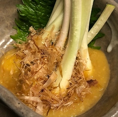 島らっきょう 酢味噌和え