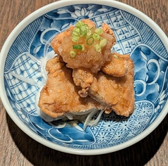 戻り鰹の竜田揚げおろしポン酢