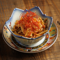 きんぴら牛蒡の柚子山椒和え