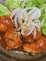 料理メニュー写真 韓国の人気料理「ヤンニャムチキン」