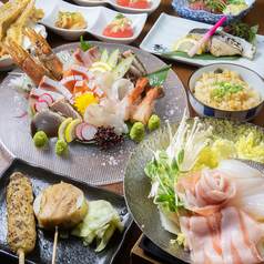 【新鮮な刺身だけでなく、豊富な逸品料理】人気の巻串や北海道産しまほっけや肉料理の数々の写真