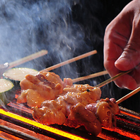 丁寧に焼き上げる串焼の香ばしさと旨み