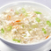 海鮮と豆腐のとろみスープ/蟹身入りコーンスープ