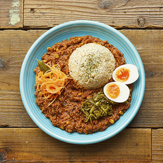 鶏と高野豆腐のドライカレー