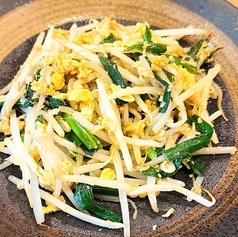 ニラ玉もやし炒め