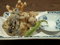 きのこと秋茄子の天婦羅