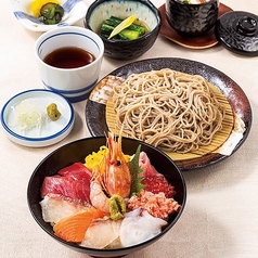 大名海鮮丼と二八蕎麦御膳