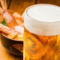 北海道の海鮮と一緒に、ビールで1杯いかがですか？