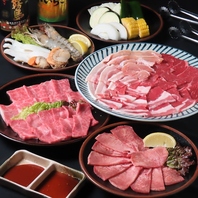大満足のセットメニューや限定の料理が充実