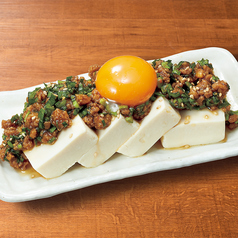 肉そぼろのニラダレ冷奴