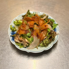 鯛と秋野菜のおつまみサラダ~麻辣ドレッシング~