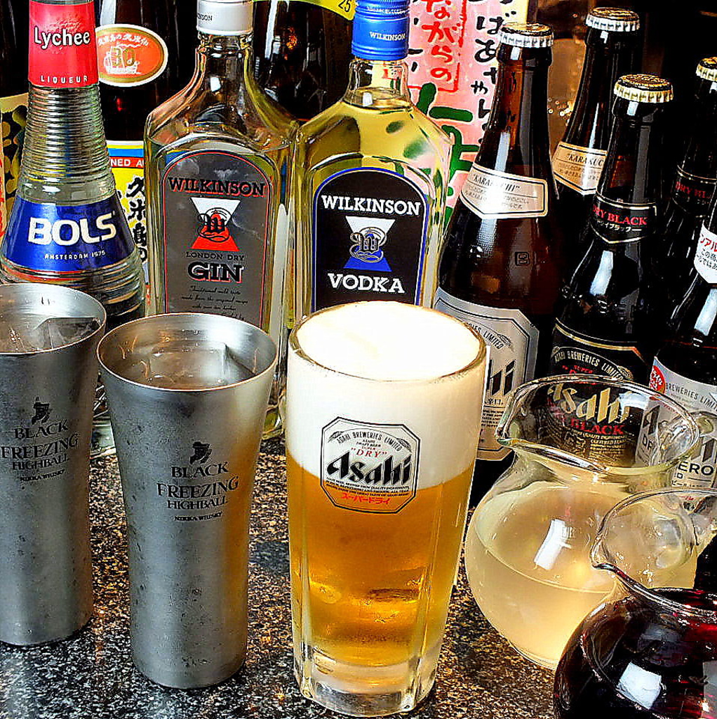 飲み放題メニューは全30種類を豊富にご用意♪コースじゃなくても単品飲み放題のご利用OK！