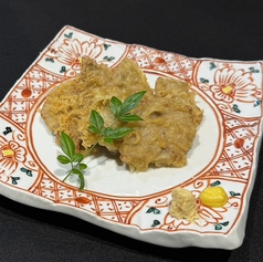 国産牛の天ぷら　牛テールの天出汁