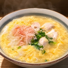 カニと鶏ささみの雑炊