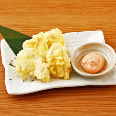 鶏むね肉の天ぷら 明太マヨソース