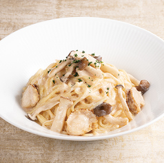 ホタテときのこのたらこクリーム~シシリー風~