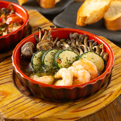 えびときのこのアヒージョ バケット付き