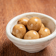 うずらの味玉燻製藁焼き