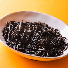 イカ墨スパゲッティ 濃縮魚介ソース -太麺 1.9mm-