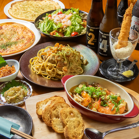 エビ料理を中心とした絶品創作料理と、種類豊富なドリンクが楽しめる！創作エビ居酒屋