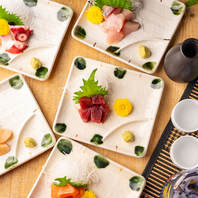 美味しい海鮮と美味しい日本酒の種類も豊富！