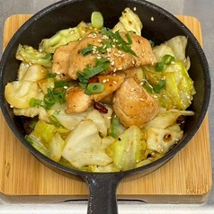 鶏キャベツ鉄板炒め