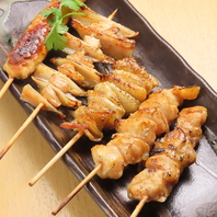 こだわりの炭火焼き鳥！