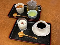 デザートセット(350円のデザート＋コーヒーor温かいダッタンそば茶)