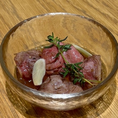 道産鶏砂肝のごま油コンフィ