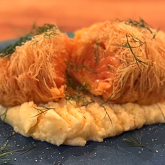 肉厚！無添加スモークサーモンのカダイフ