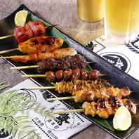 国産鶏使用の焼鳥・炭火焼
