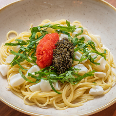 【Oil】Spicy Cod Roe and Squid Spaghetti 明太子とイカのスパゲッティー