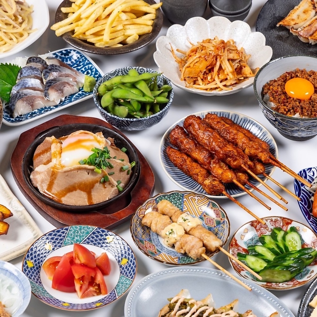 お肉も鮮魚も創作料理も！飽きのこない豊富なラインナップが自慢です。その日の気分で好きなだけ♪