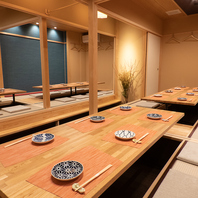 掘りごたつ式完全個室を完備！4名様～最大30名様まで