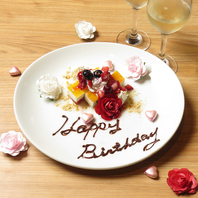 誕生日・記念日のサプライズに★デザートプレート♪