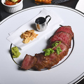 料理メニュー写真&nbsp;黒毛和牛のロースト わさび醤油で…