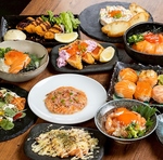 大人気！サーモン料理食べ放題プランもあります！