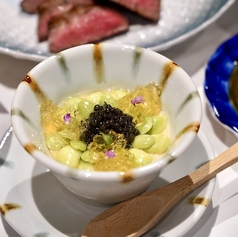 枝豆キャビア茶碗蒸し