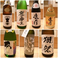 江戸前寿司にあうお酒を多数ご用意