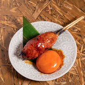 丹精込めて焼く「おやどりつくね」。5種のお味からお選びください！