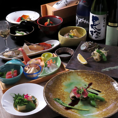 【完全個室完備◆】七輪で味わう季節の味覚と繊細な創作和食をご堪能あれ