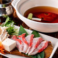 料理メニュー写真&nbsp;日戻りトロ金目鯛のシャブシャブ