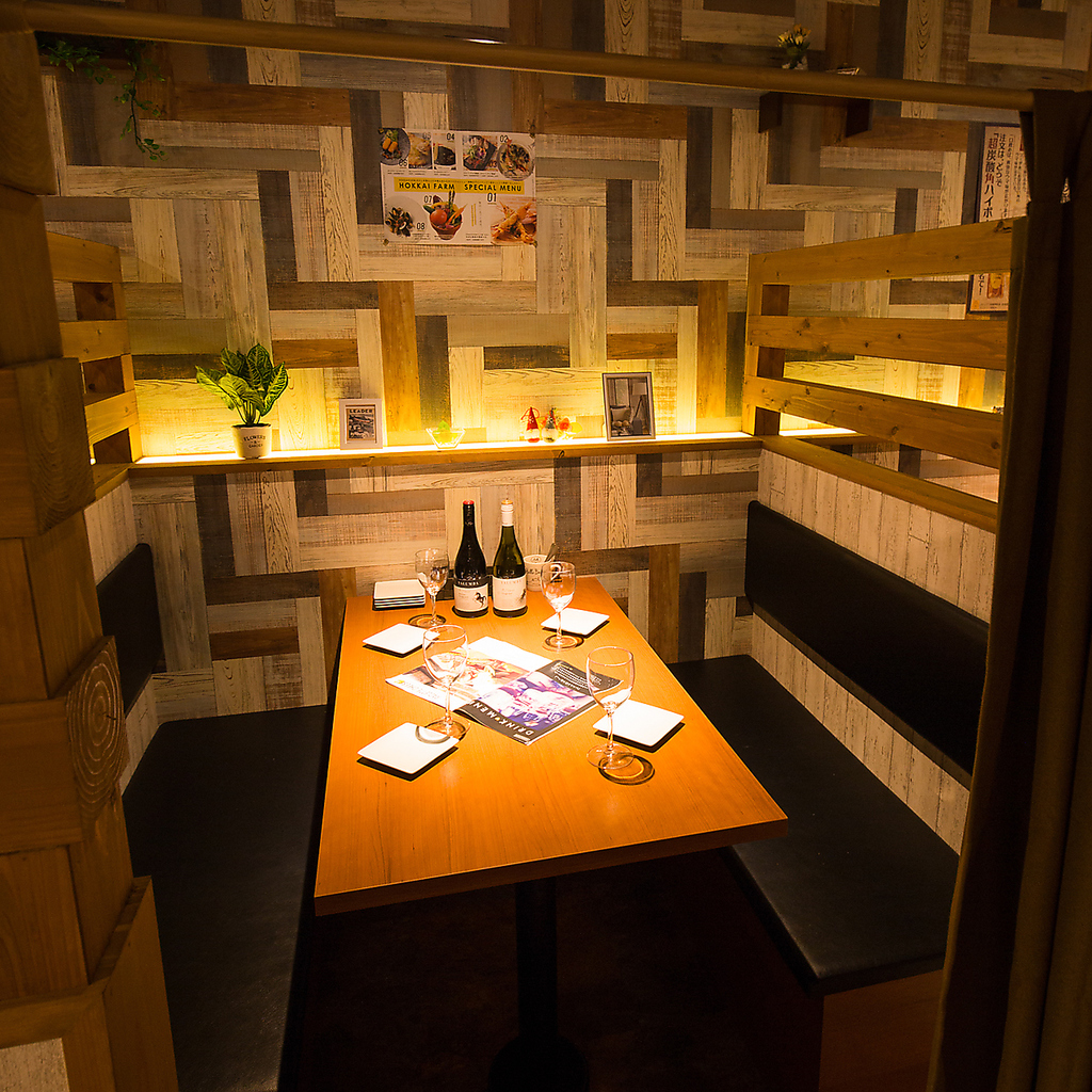 女子会やデート、飲み会にも◎ゆっくりとお楽しみ頂けます☆