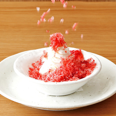 削りたてイチゴ&バニラアイス