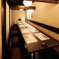 大切なご会食にご利用いただける気品ある完全個室を完備