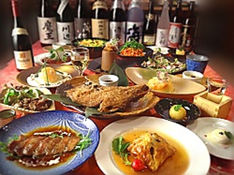 一番搾りを含む飲み放題付各種コースは4000円からご用意しております。