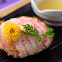 旬を堪能できる海鮮メニューも多数。三陸の海の幸も。