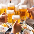 毎日ハッピーアワー実施中！19時までにご来店で生ビールやレモンサワーが290円で！