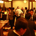 丸の内の隠れ家のようなワイン蔵。解放的な店内で立食パーティーもオススメです。人気のコースと併せてご予約下さい !